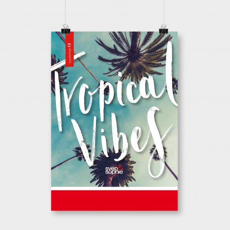 SS19 Stoepbord poster Tropical Vibes